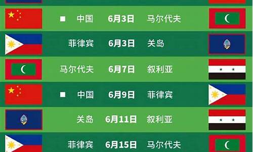 国足世预赛赛程公_国足世预赛赛程敲定 新闻